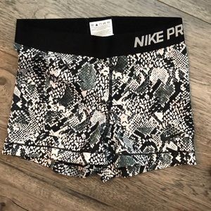 Nike pro spandex shorts